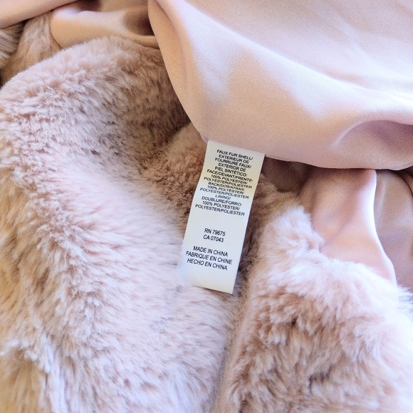 💥LAST 1💥NWT LUCKY BRAND BLUSH PINK TEDDY COAT - Picture 7 of 7